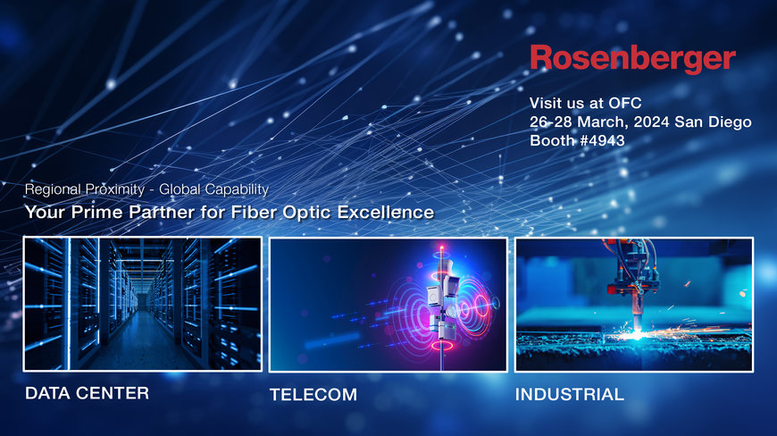 Regional Proximity - Global Capability: Rosenberger Fiber Optic Showcases International Synergy at OFC 2024